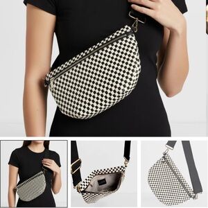 Elegant Checkered Crossbody Bag